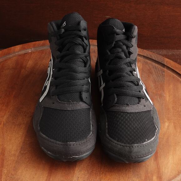 Asics Wrestling Shoes Mens SZ 11.5 Wide Black Snapdown 4 Athletic Sports Boxing - Picture 2 of 14